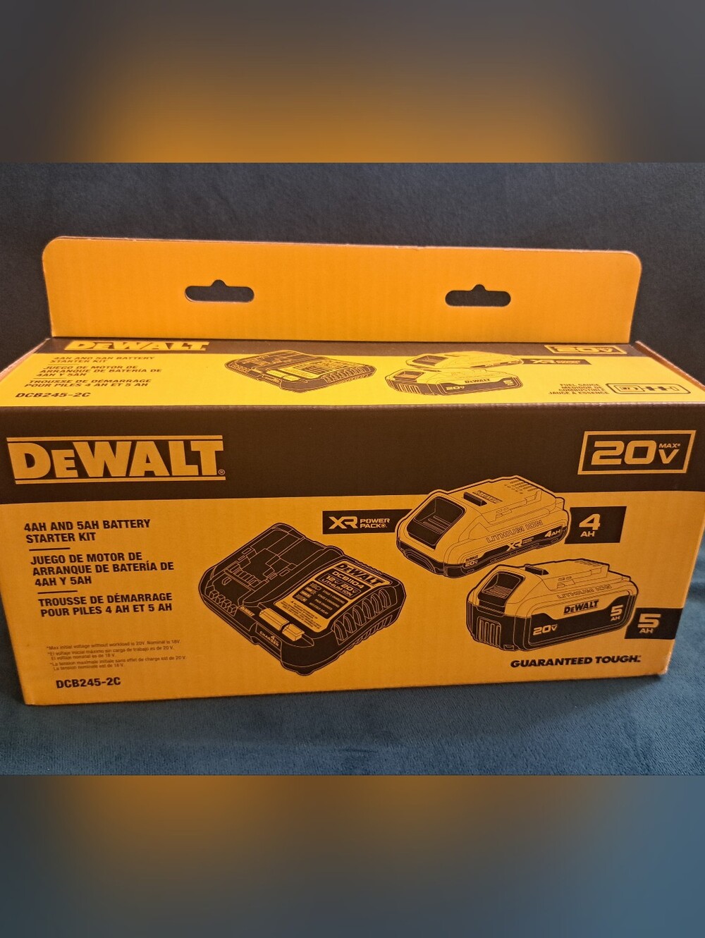 DeWalt 20V XR 4Ah & 5Ah Batteries with Charger